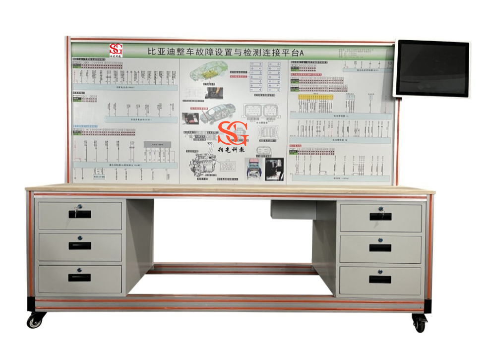 SG-CDD49 比亞迪純電整車(chē)檢測(cè)實(shí)訓(xùn)臺(tái)